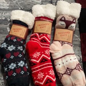 Set of 3 slipper socks
